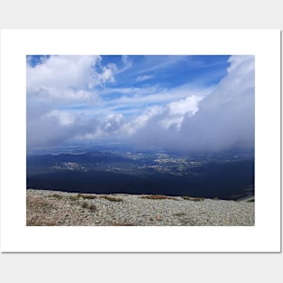 Clouds over the mountains Posters and Art